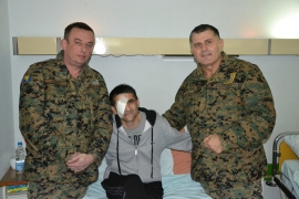 Anto Jeleč posjetio vojnika povrijeđenog u napadu u Rajlovcu