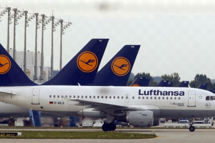 Lufthanza otkazala 933 leta u Njemačkoj