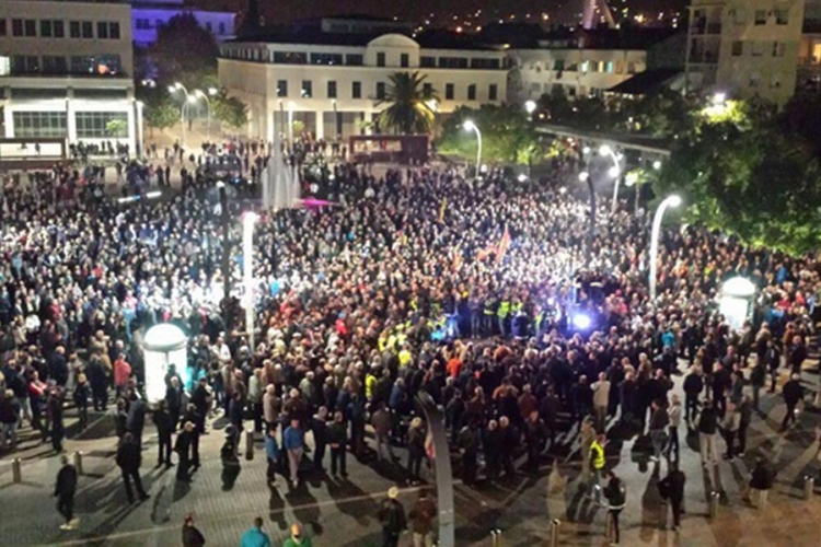Počeo protest pristalica DF-a u Podgorici (VIDEO)