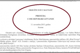 Sud iz Litvanije odbio tužbu FG Birač za 21 ugovor