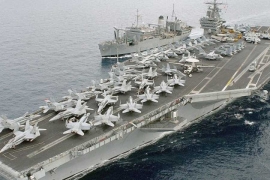 Demonstracija sile u Splitu: Američki nosač aviona USS Harry S ...