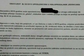 Firma u BiH zabranila radnicima da pitaju za platu i odmor
