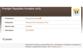 Posao.hr ima fantastičan oglas: Traži se premijer Republike Hrvatske