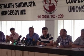 SSS BIH: Podrška sindikalcima u Republici Srpskoj