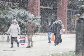 Oblačno uz kratkotrajni snijeg, temperatura do 11
