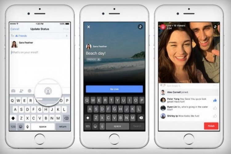 Facebook počinje video strimovanje za sve korisnike
