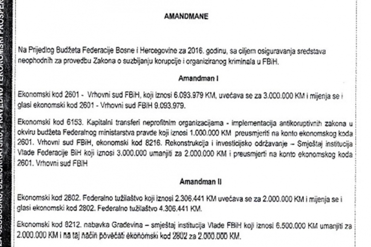 SDP traži od Vlade FBiH novac za borbu protiv korupcije i kriminala