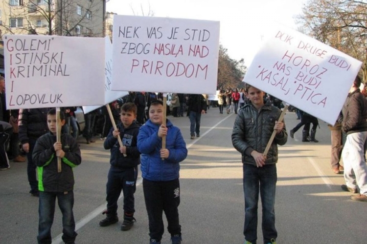 Lukavčani protestvovali zbog zagađenosti vazduha