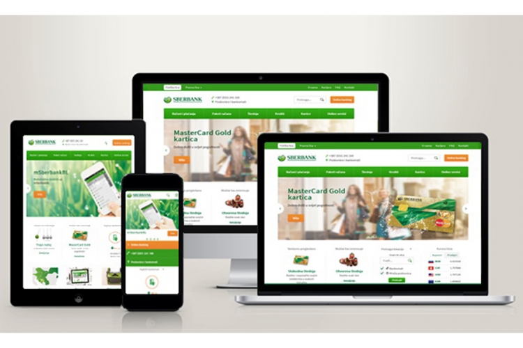 Kreiran novi web sajt Sberbanke