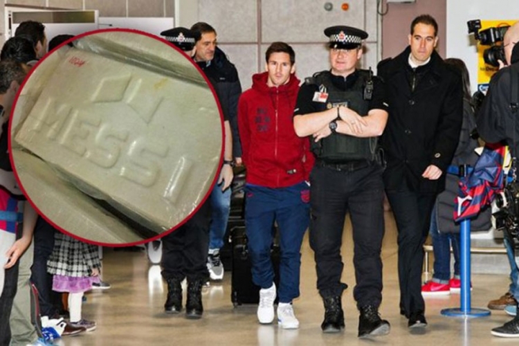 Zaplijenjeno 50 kilograma kokaina sa Mesijevim logom