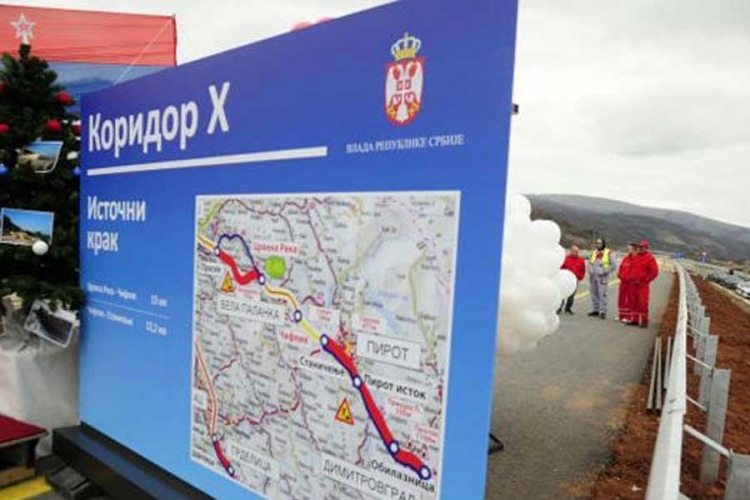 Otvorena dionica istočnog kraka koridora 10 u Srbiji
