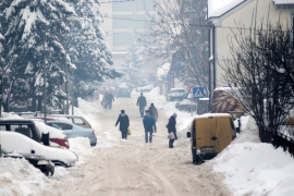 U Banjaluci snijeg pratila grmljavina