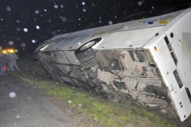 Na putu Doboj Derventa sletio autobus, nema povrijeđenih