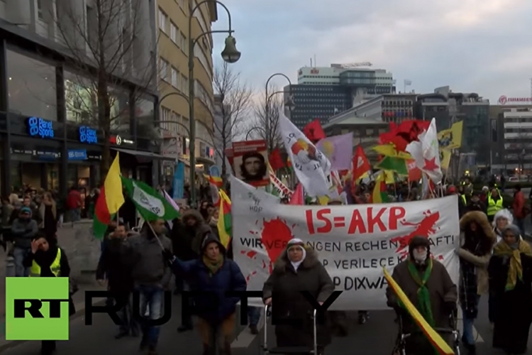 Protest u Berlinu, Nijemci protiv Erdoganove politike prema Kurdima