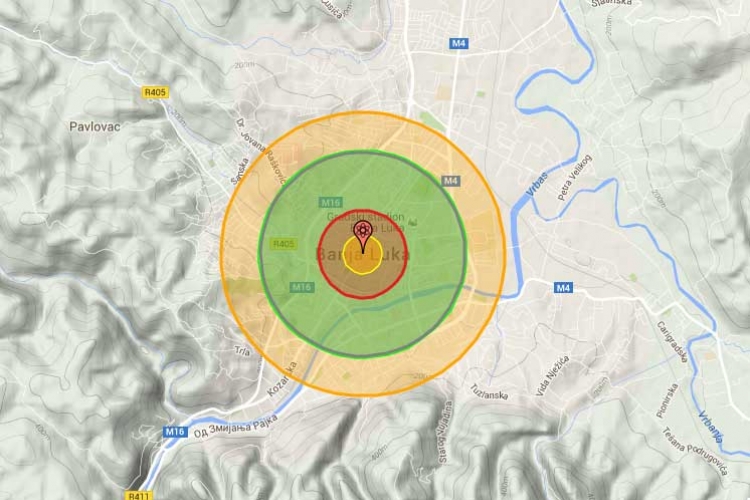 Šta bi se dogodilo da na vaš grad padne atomska bomba?