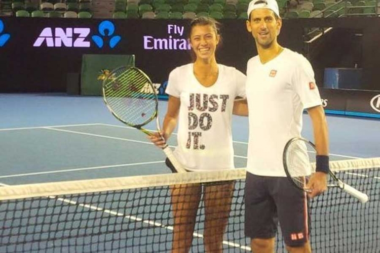 Novak Đoković vježbao sa kćerkom Predraga Danilovića
