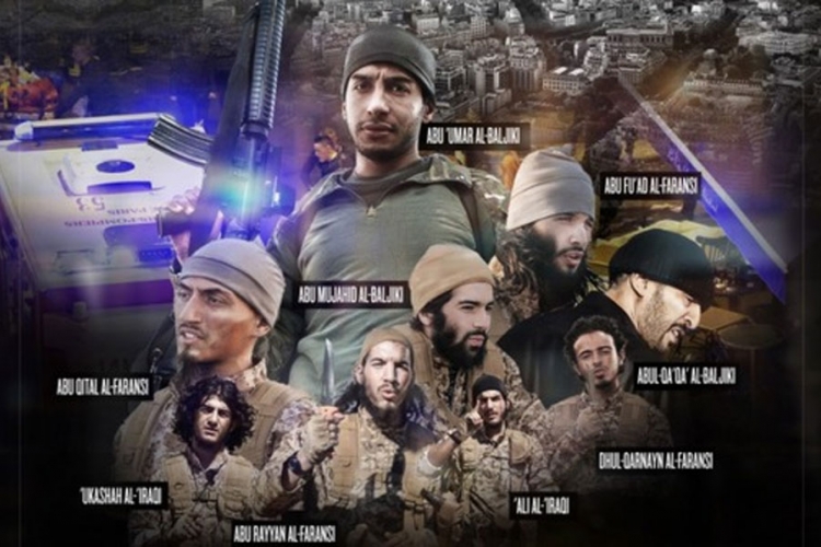 U stilu holivudskih zvijezda: Devet napadača iz Pariza na plakatu Islamske države


