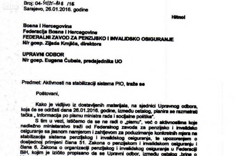 Penzije u FBiH ipak manje i do 10 odsto