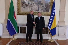Čović: Primio akreditivna pisma ambasadora Južnoafričke Republike