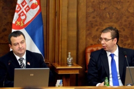 Voštane figure Vučića i Dačića "poslije izbora"