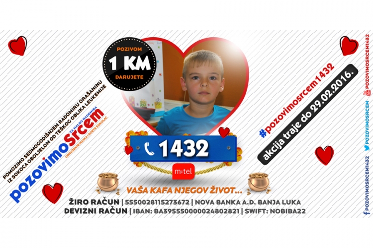 Pomozimo dječaku Radomiru, oboljelom od leukemije