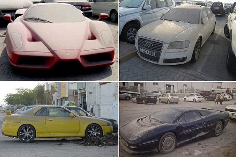 Dubai: Groblje luksuznih automobila (FOTO)


