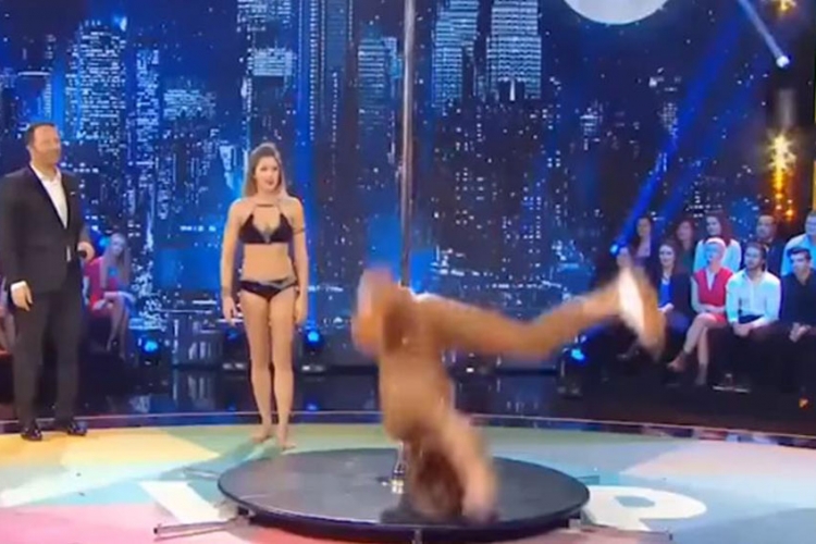 Bivša misica skoro slomila vrat (VIDEO)