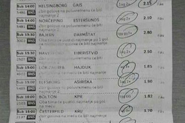 Srećnik u kladionici: Banjalučanin na marku "digao" 13 hiljada KM