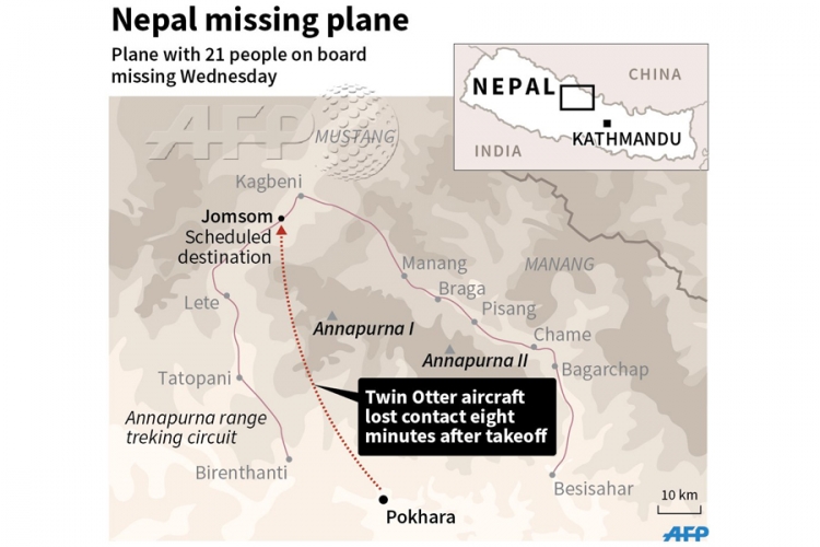 U Nepalu nestao avion s 21 osobom