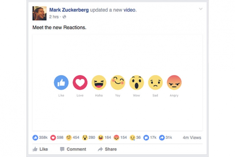 Facebook se promijenio: Like više nije samo Like