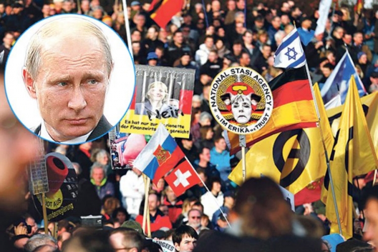 Demonstracije u Drezdenu: Putine spasi nas od Angele Merkel
