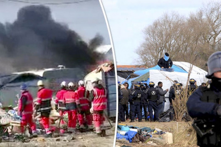Francuska: Počelo rušenje "džungle", migrantskog kampa u Kaleu