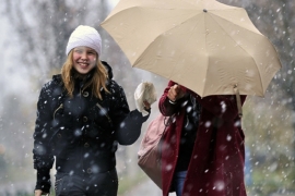 Oblačno vrijeme sa kišom i snijegom, temperatura do 14