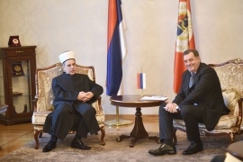 Dodik i Osman Kozlić, muftija banjalučki: Puna podrška RS otvaranju ...