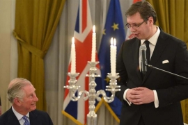 Vučićeva zdravica britanskom princu