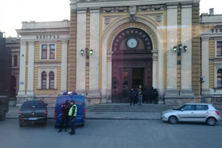 Blokirana željeznička stanica u Beogradu