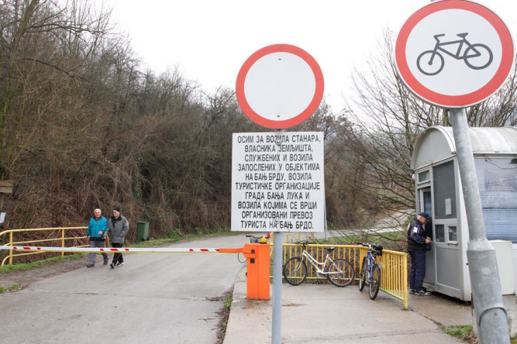 Banjaluka: Rampa prema Banj brdu zasad spuštena