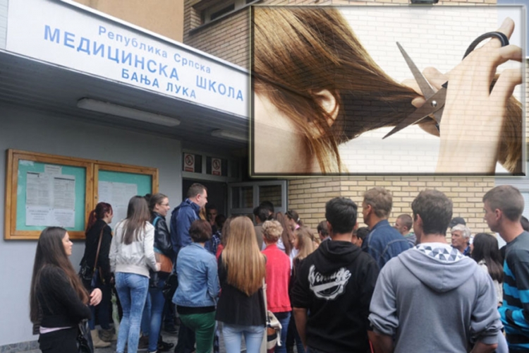 U banjalučkoj Medicinskoj školi profesorica za kaznu ošišala čitav razred