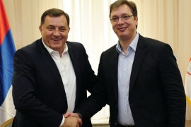 Počeo sastanak Dodika i Vučića u Klašnicama (FOTO)