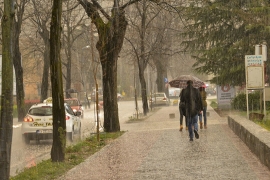 Zahlađenje sa kišom, na planinama snijeg