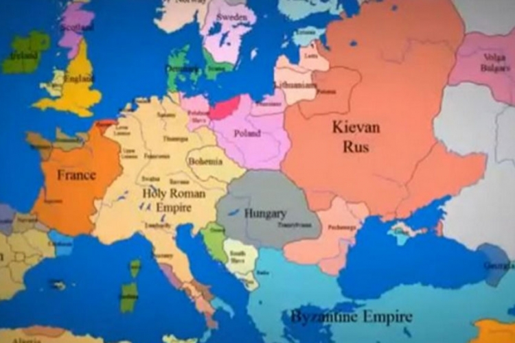 Burna istorija: Kako su se posljednjih 1000 godina mijenjale granice Evrope (VIDEO)