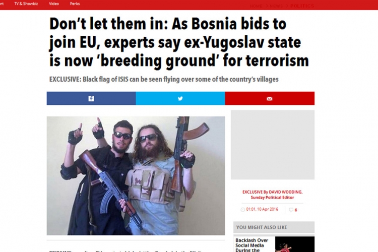 Britanski "San" upozorava: BiH "plodno tlo" za teroriste, ne smije u EU