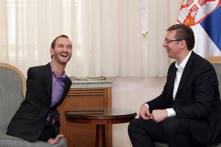 Beograd: Vučić se sastao sa Nikom Vujičićem


