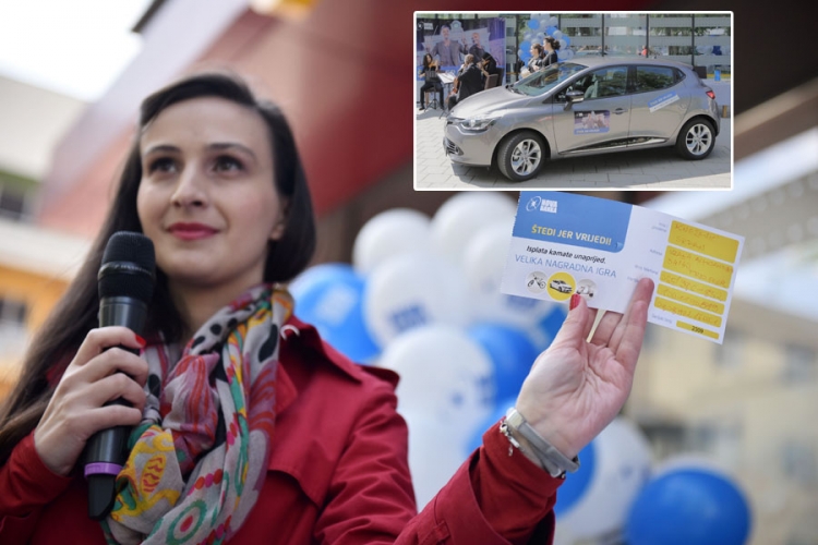 Štediša Nove banke Banjaluka nagrađen autom reno klio