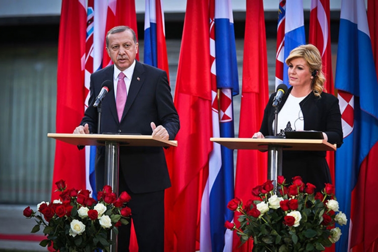 Erdogan i Grabar-Kitarović dogovorili saradnju između Hrvatske, BiH i Turske
