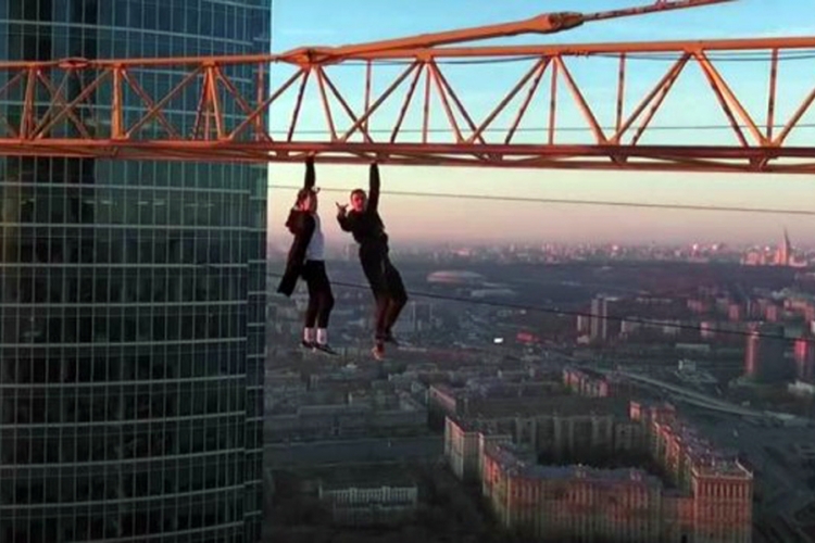 Za ovakav pogled na Moskvu potrebno je mnogo hrabrosti (VIDEO)