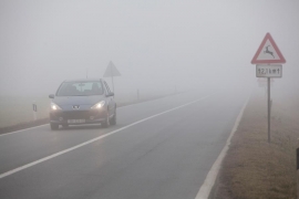 Preko prevoja Han Pogled vidljivost smanjena na 50 metara