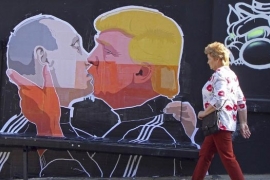 Mural u Vilnjusu: Poljubac Trampa i Putina