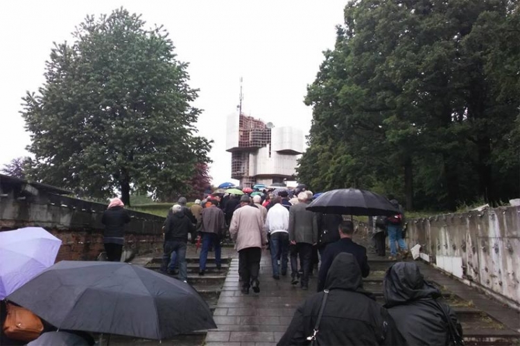 Antifašisti na Petrovoj gori, državni vrh Hrvatske u Blajburgu