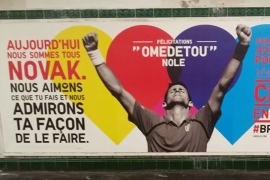 Pariz bilbordima čestitao Novaku osvajanje Rolan Garosa